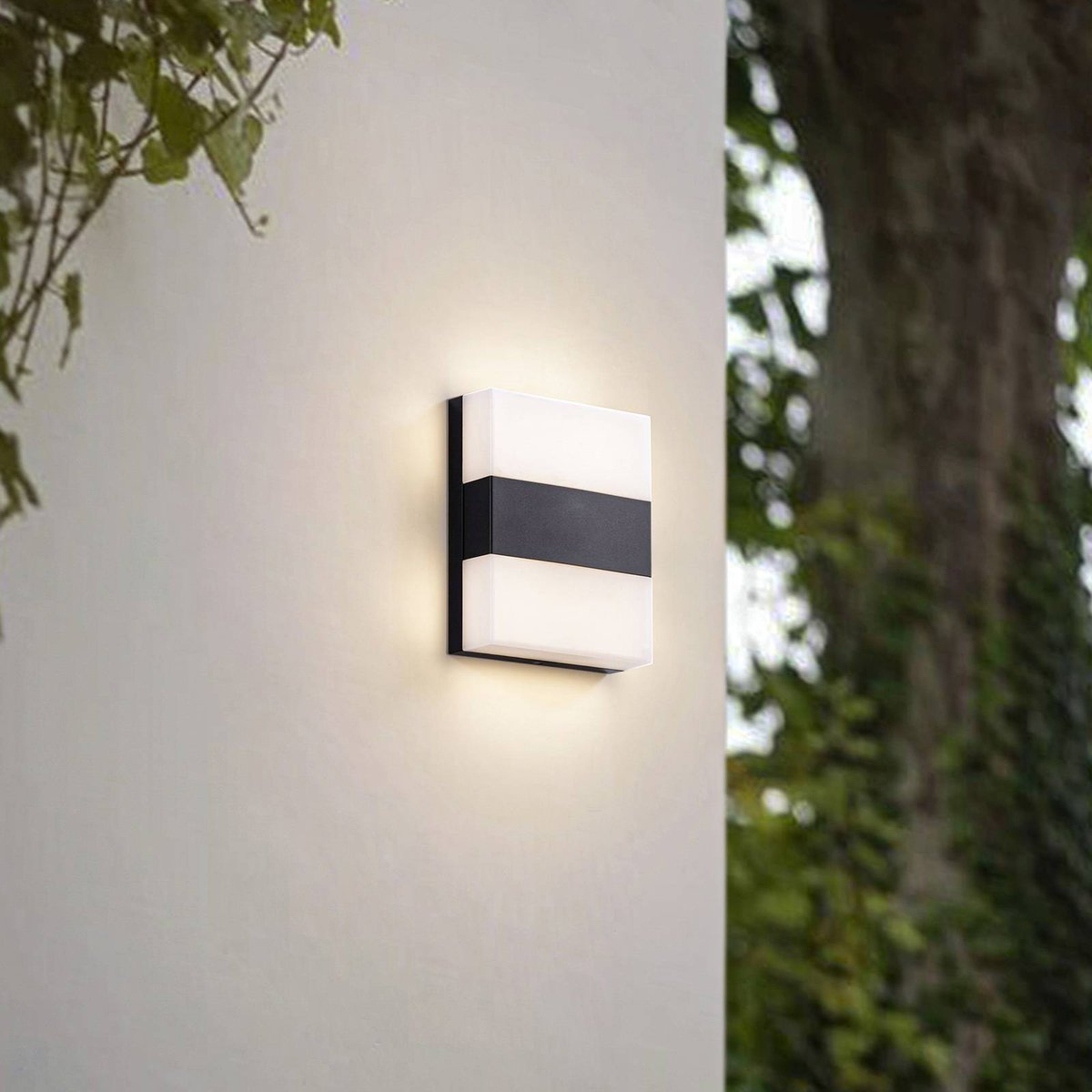 Applique extérieure en inox moderneLED anthracite, blanc, PRIOS