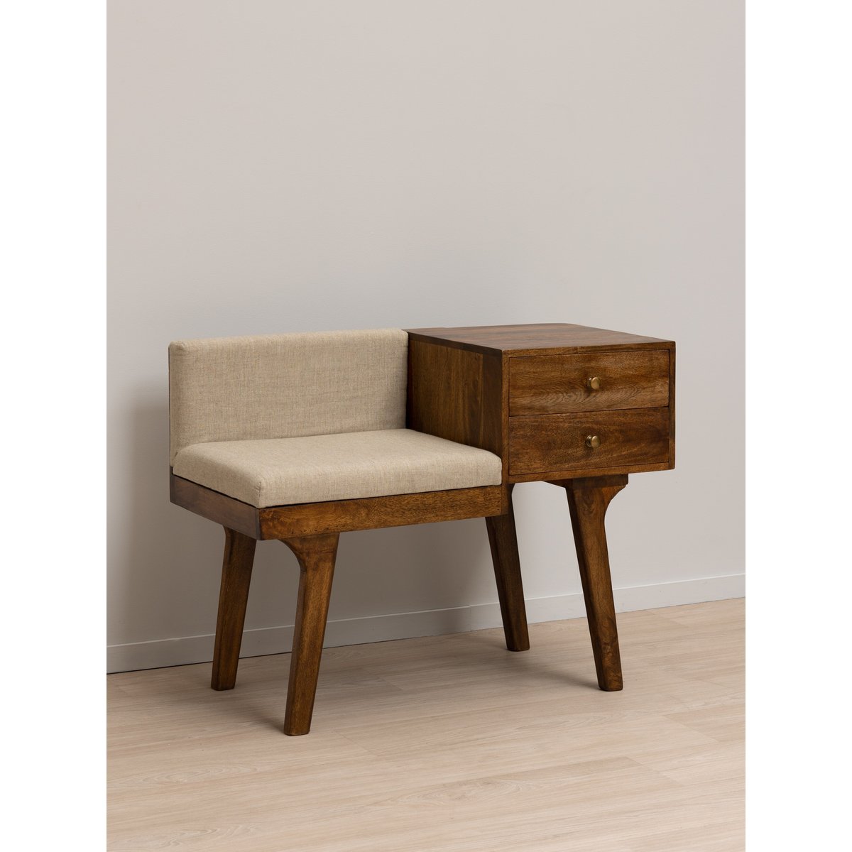 Banc en bois HALLWAY bois fonce, CHEHOMA