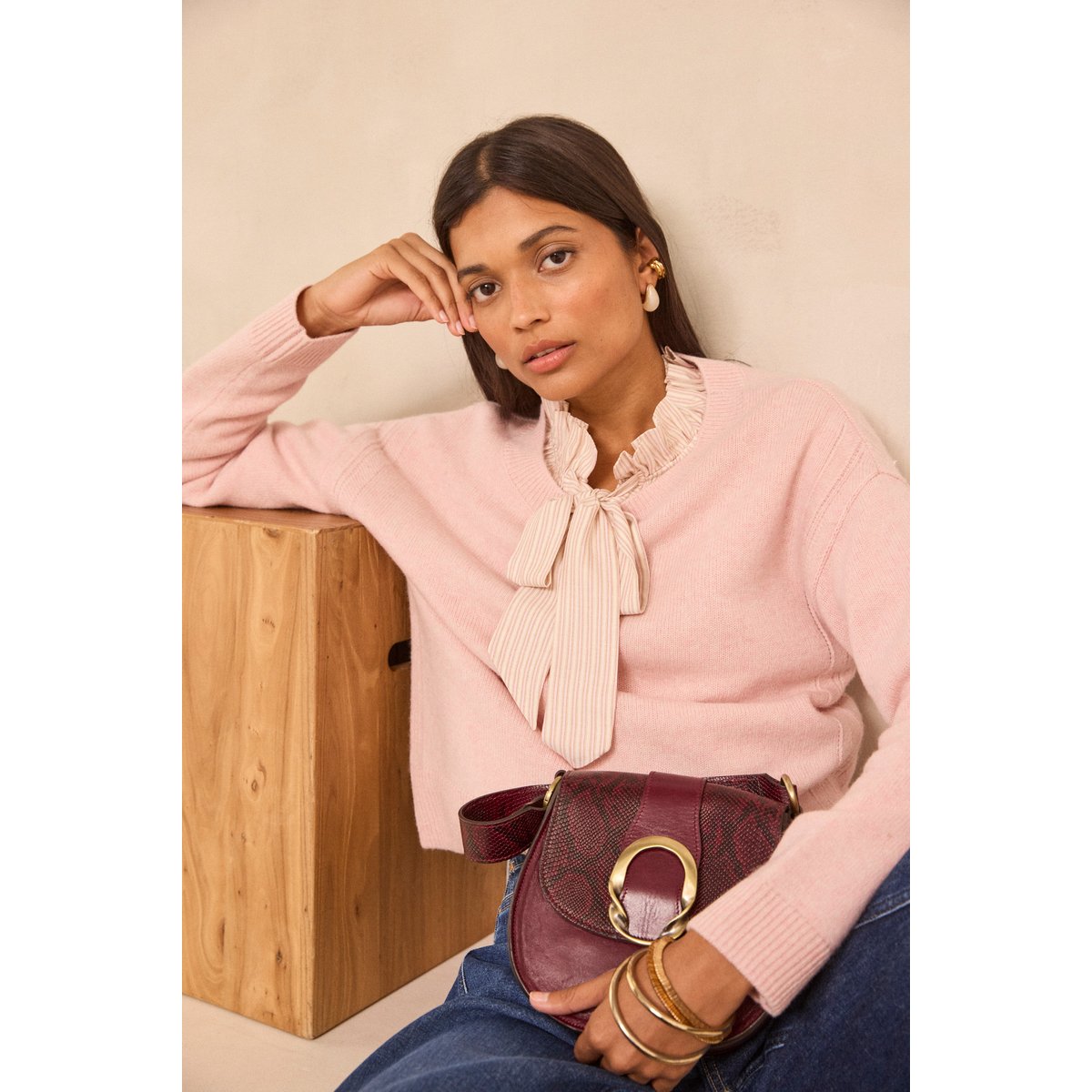 Pull en laine et yack ALAN primerose, Maison 123