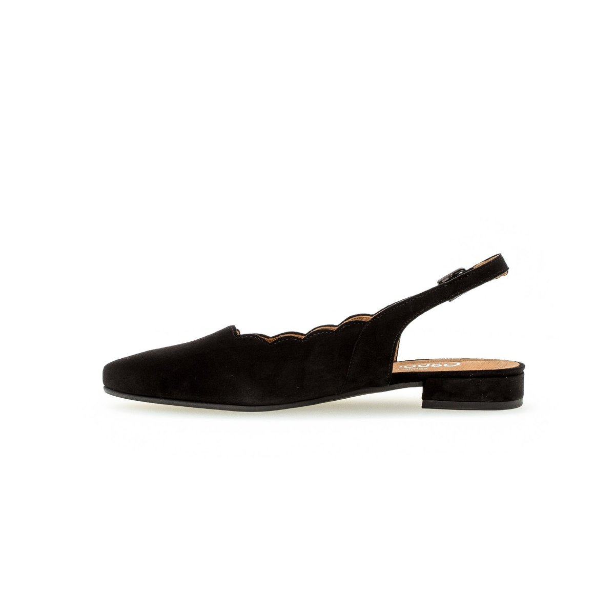 Escarpins en cuir noir, GABOR