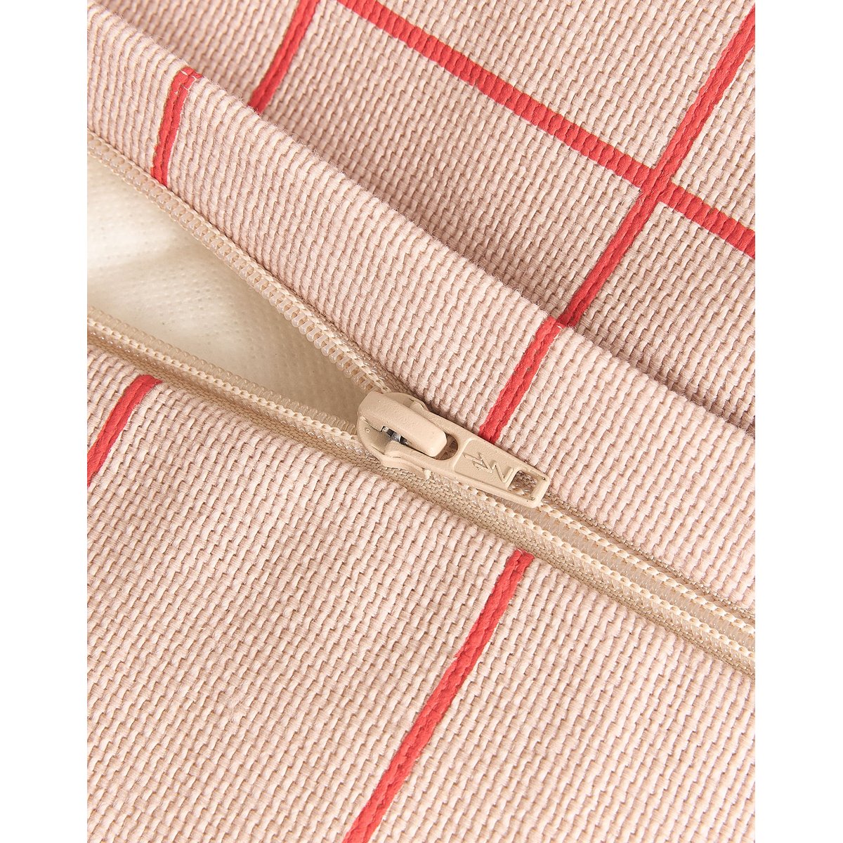 Fauteuil-pouf - taille enfant - VIBES pink red grid, NOBODINOZ