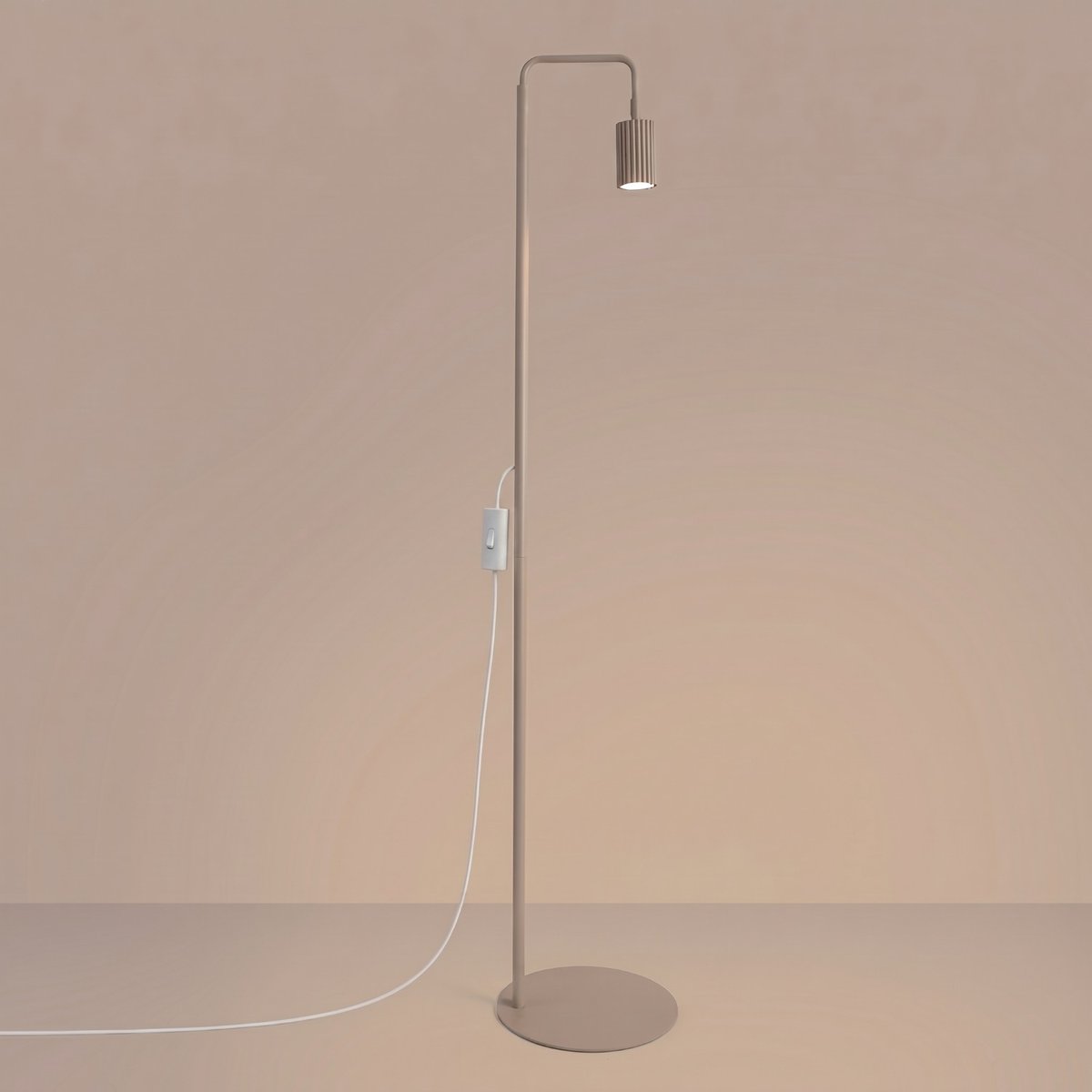 Lampadaire Aluminium Taupe GU10 1 KARBON taupe, EDEN