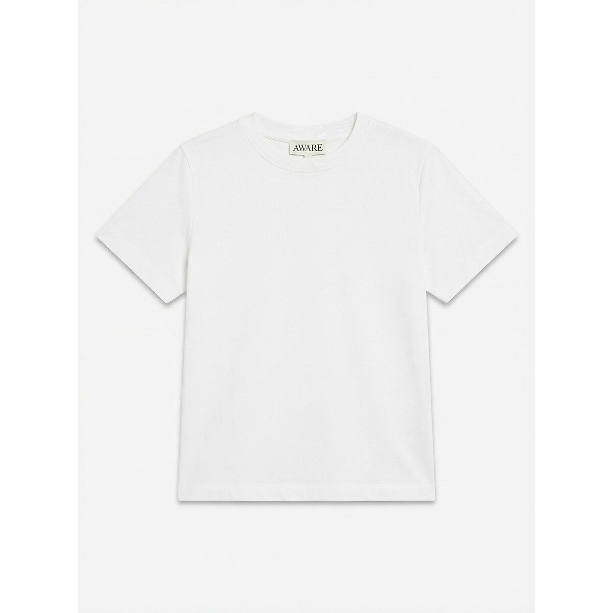 T-shirt col rond, à manches courtes blanc, VERO MODA