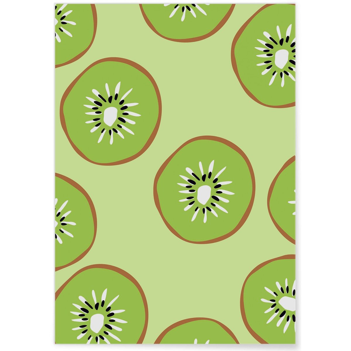 Affiche Kiwis blanc, L'AFFICHERIE