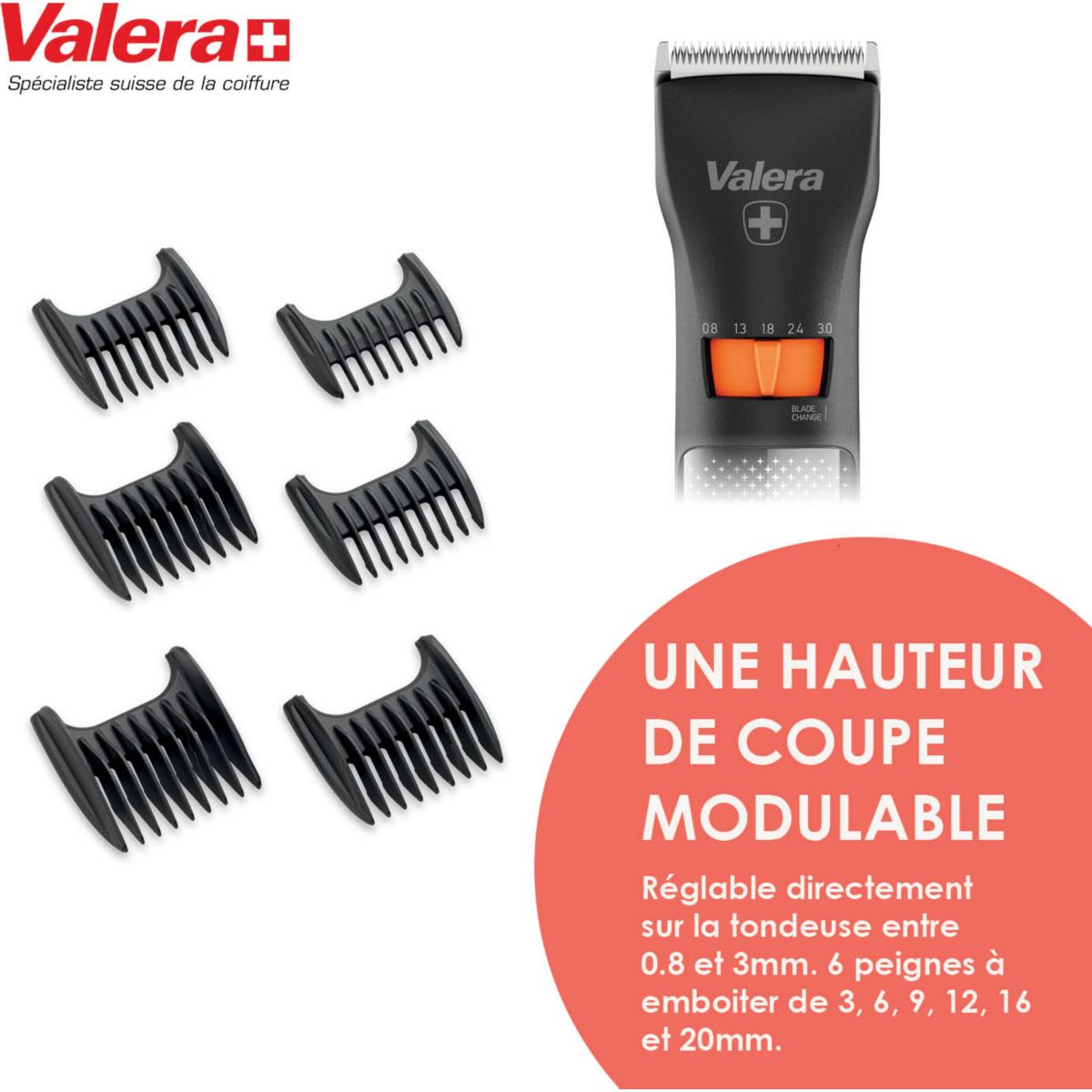 Tondeuse cheveux VA SPP-800 couleur unique, VALERA