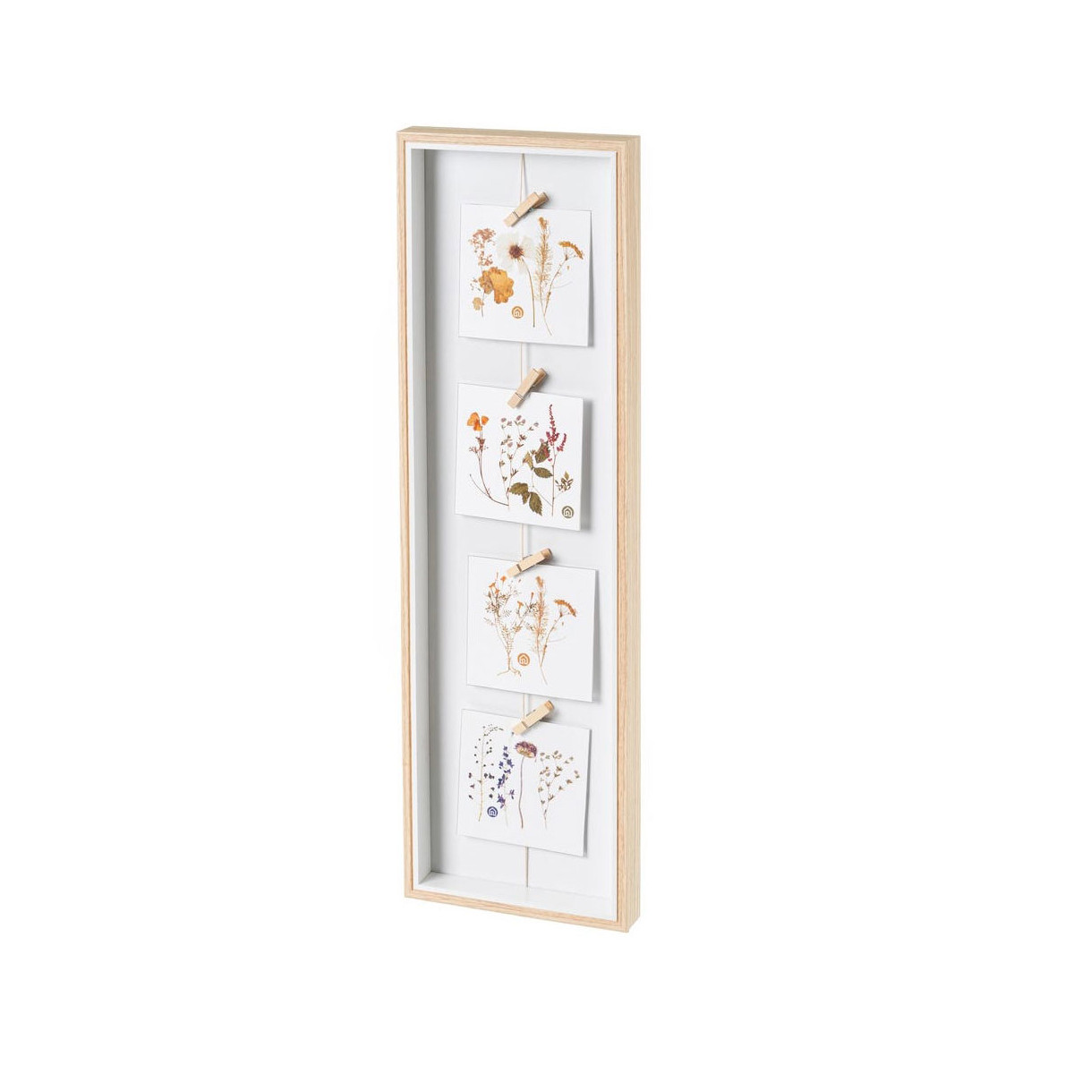 Cadre photo multiple mural en bois 18x3x60cm bois, WADIGA
