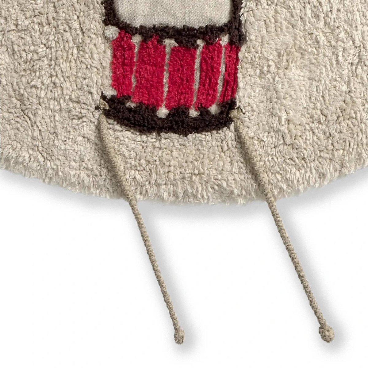 Tapis lavable Musique MUSIC STUDIO ocre, grain de café, naturel, gris foncé, LORENA CANALS