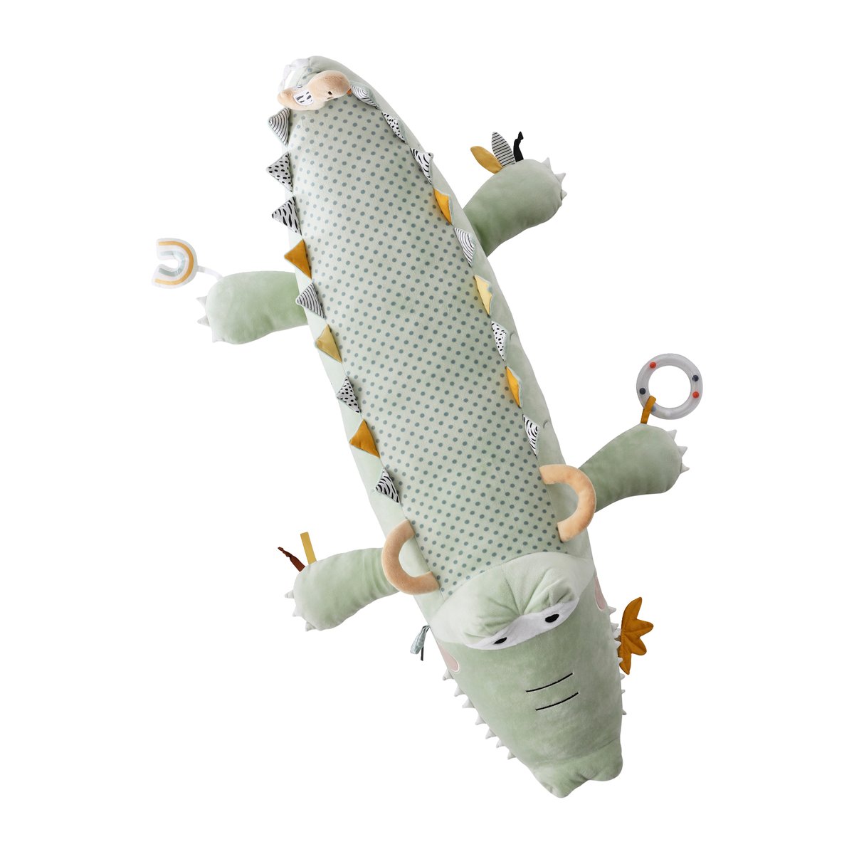 Grande peluche d'activités Crocodile vert, VERTBAUDET