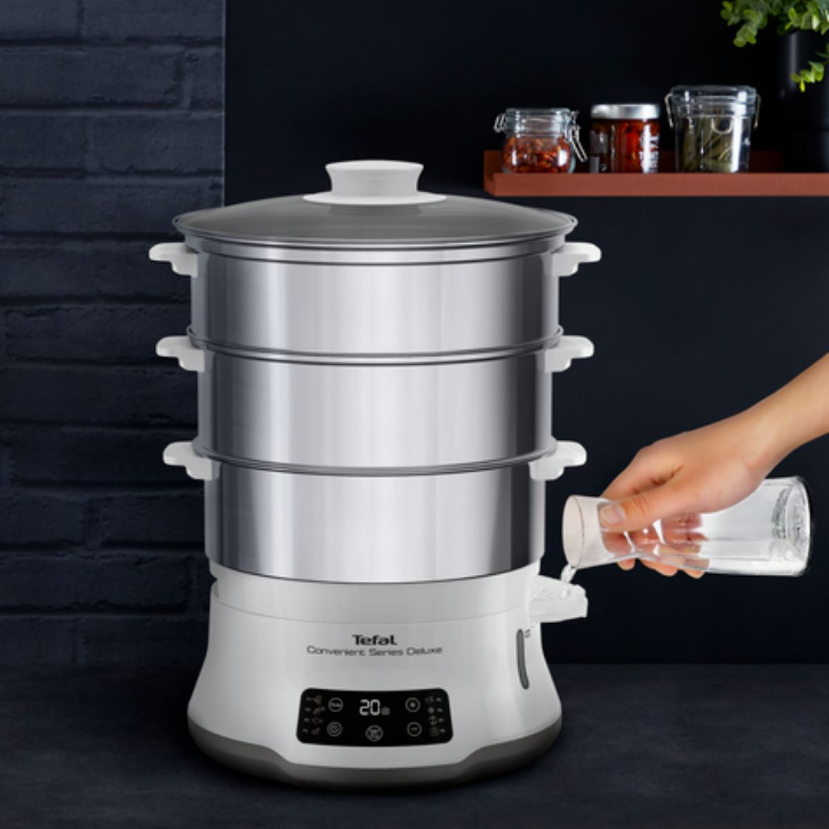 Cuiseur vapeur Convenient series deluxe VC502D10 couleur unique, TEFAL