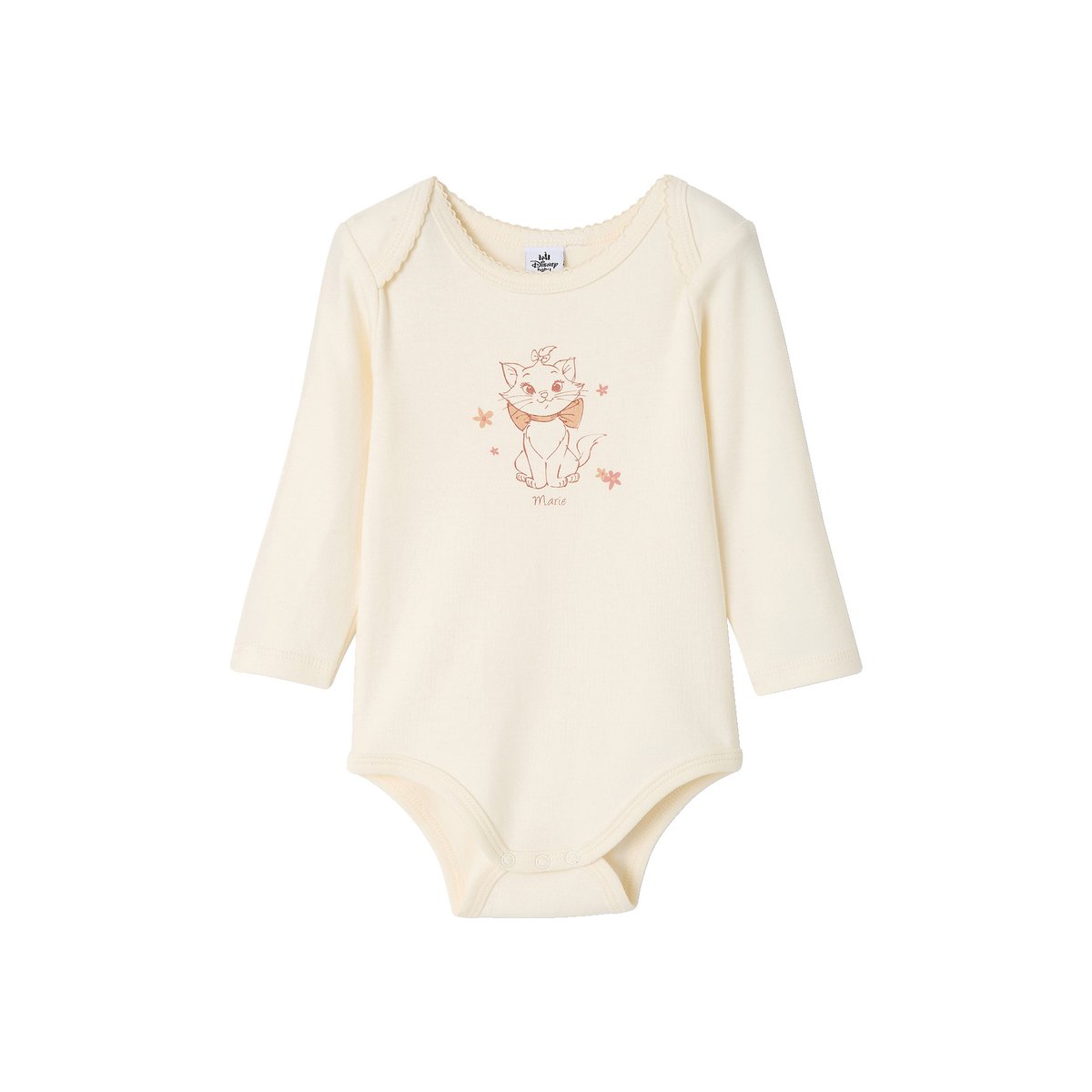 Lot de 2 bodies Marie les Aristochats Disney rose pâle, VERTBAUDET
