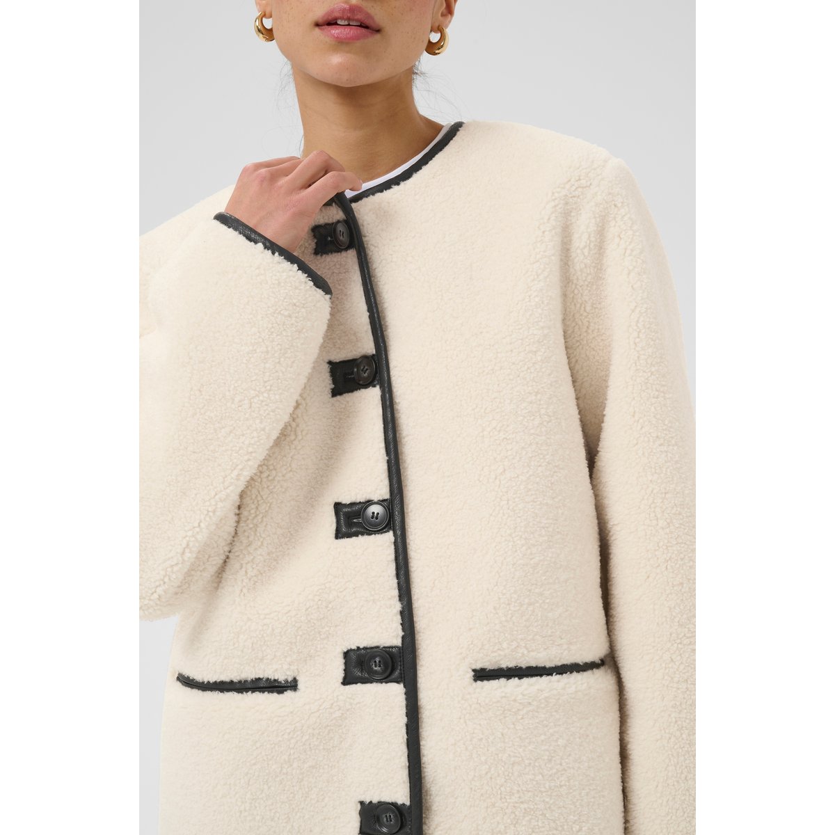 Manteau beige turtledove, KAFFE