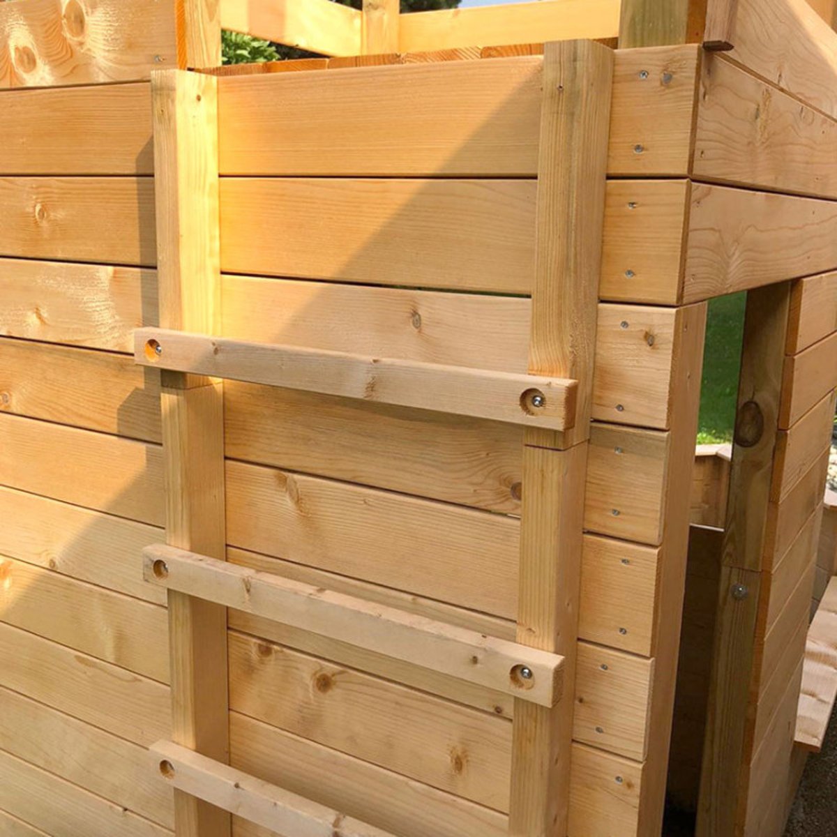 Cabane bateau en bois extérieur avec bac à sable PIRATE marron, SOULET