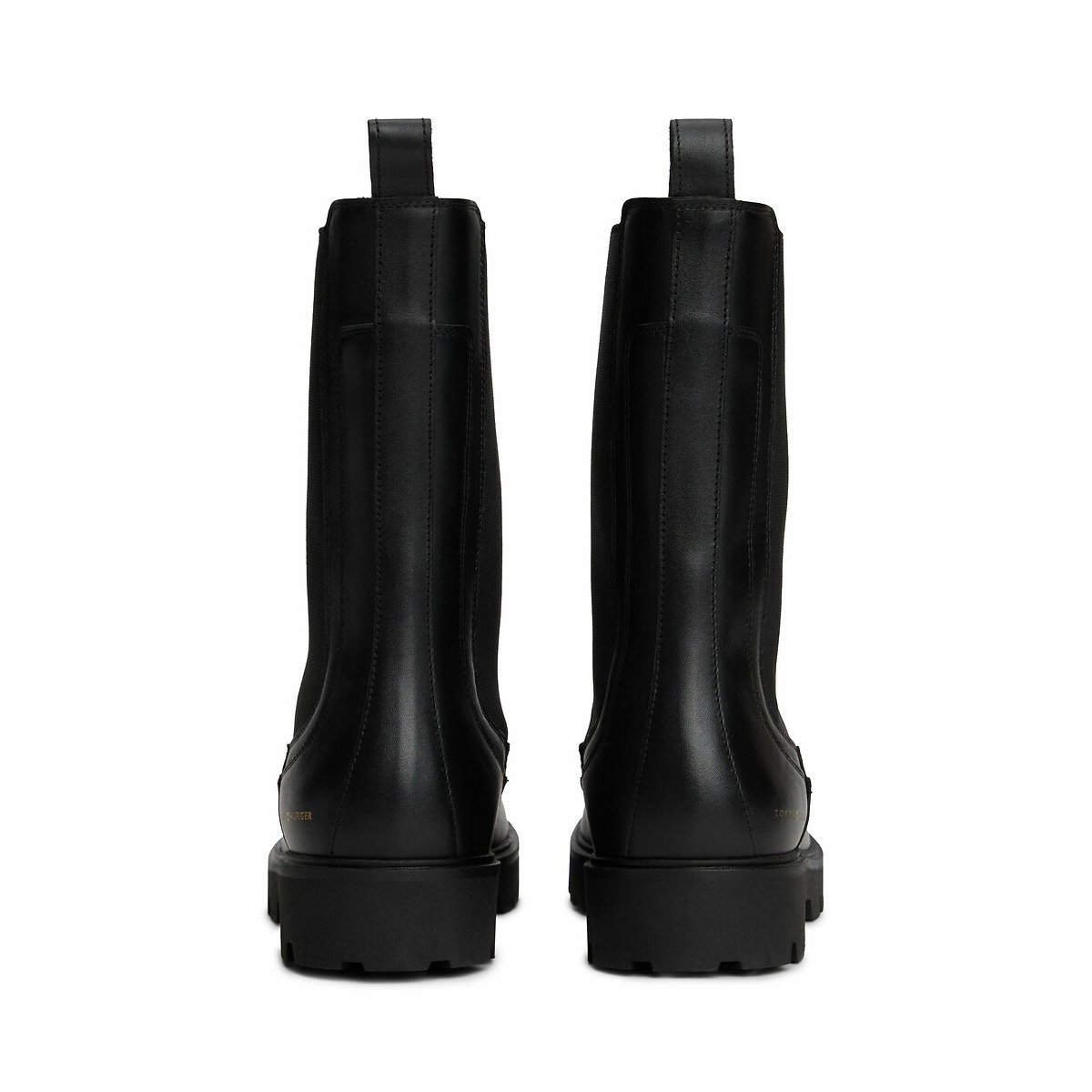 Hoge Chelsea leren boots zwart, TOMMY HILFIGER