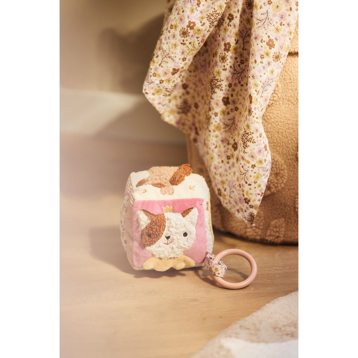 Lot de 2 langes gaze de coton rose, JOLLEIN
