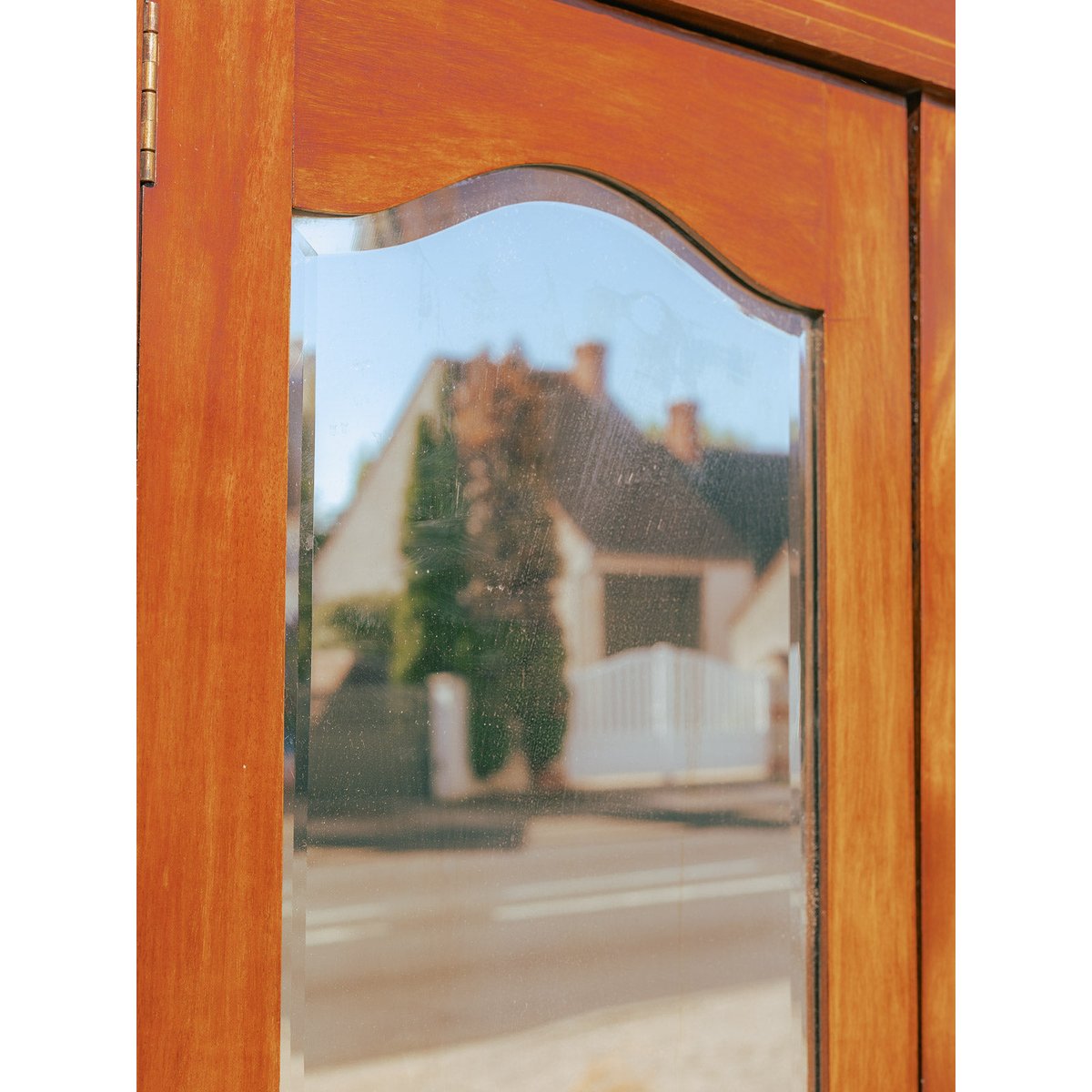 Armoire élégante avec miroir Blandine N°491 - Bon état marron, DEBONGOUT