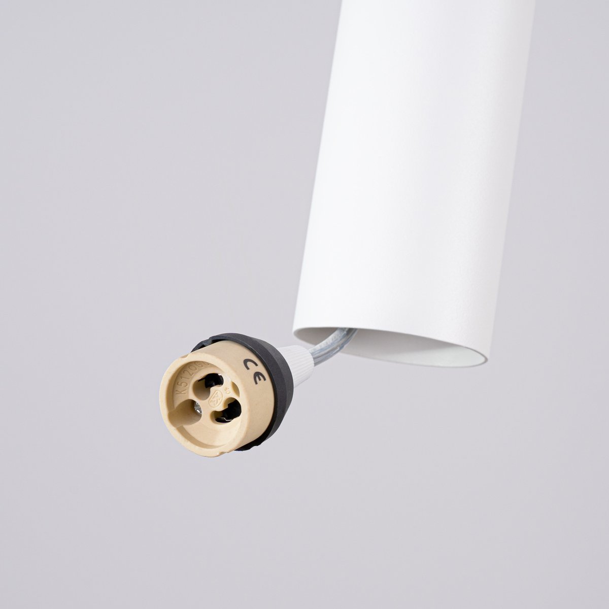 Suspension Acier Blanc GU10 2 Lagos blanc, EDEN
