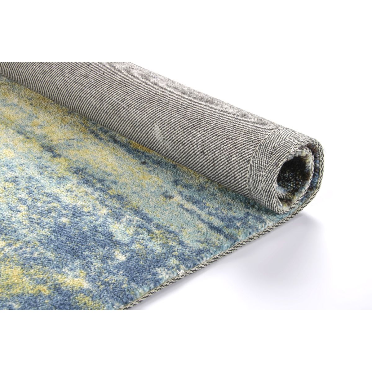 Tapis salon imprimé Magdalena en polyester multi bleu, GINO FALCONE