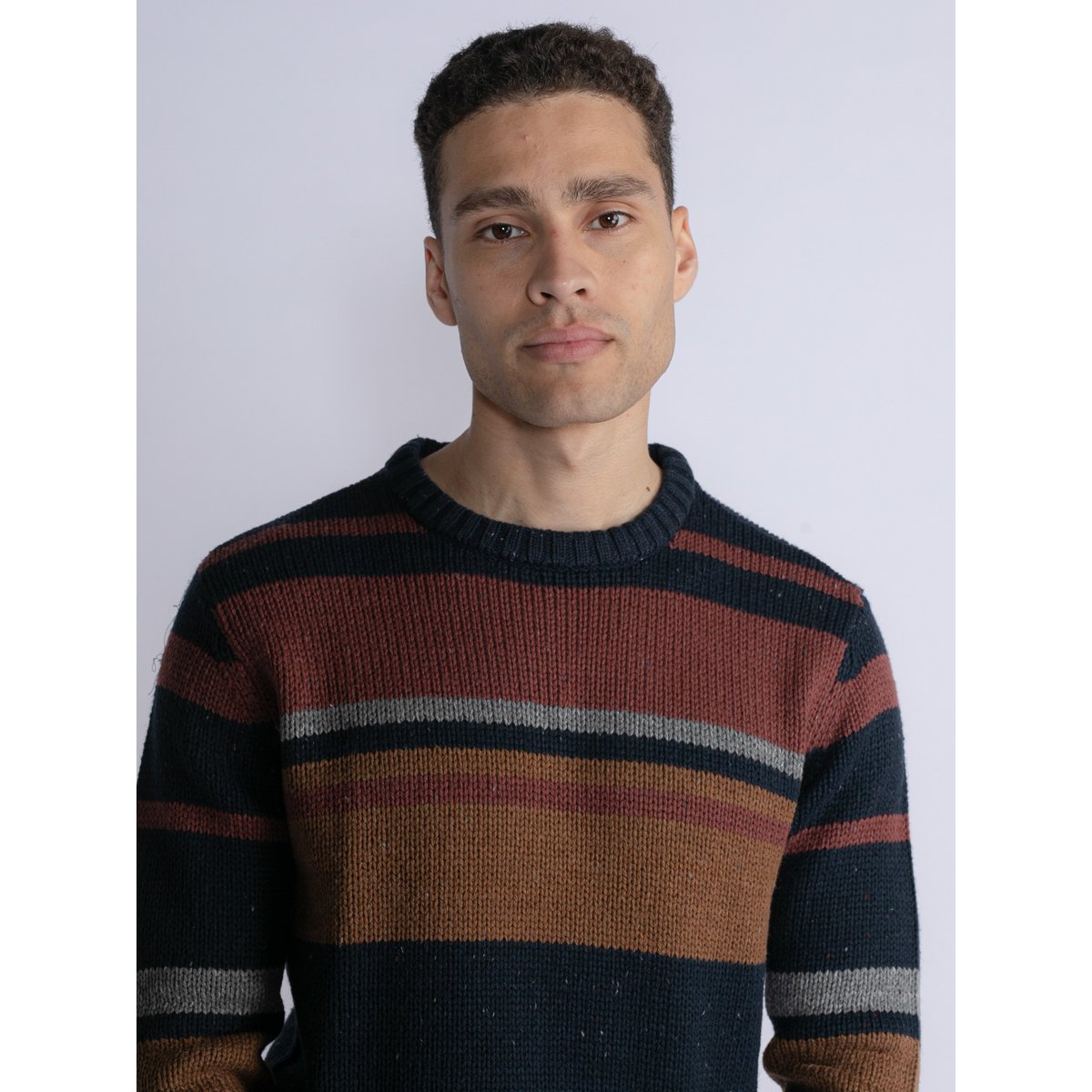 Pull rayé mundelein bleu midnight navy, PETROL INDUSTRIES