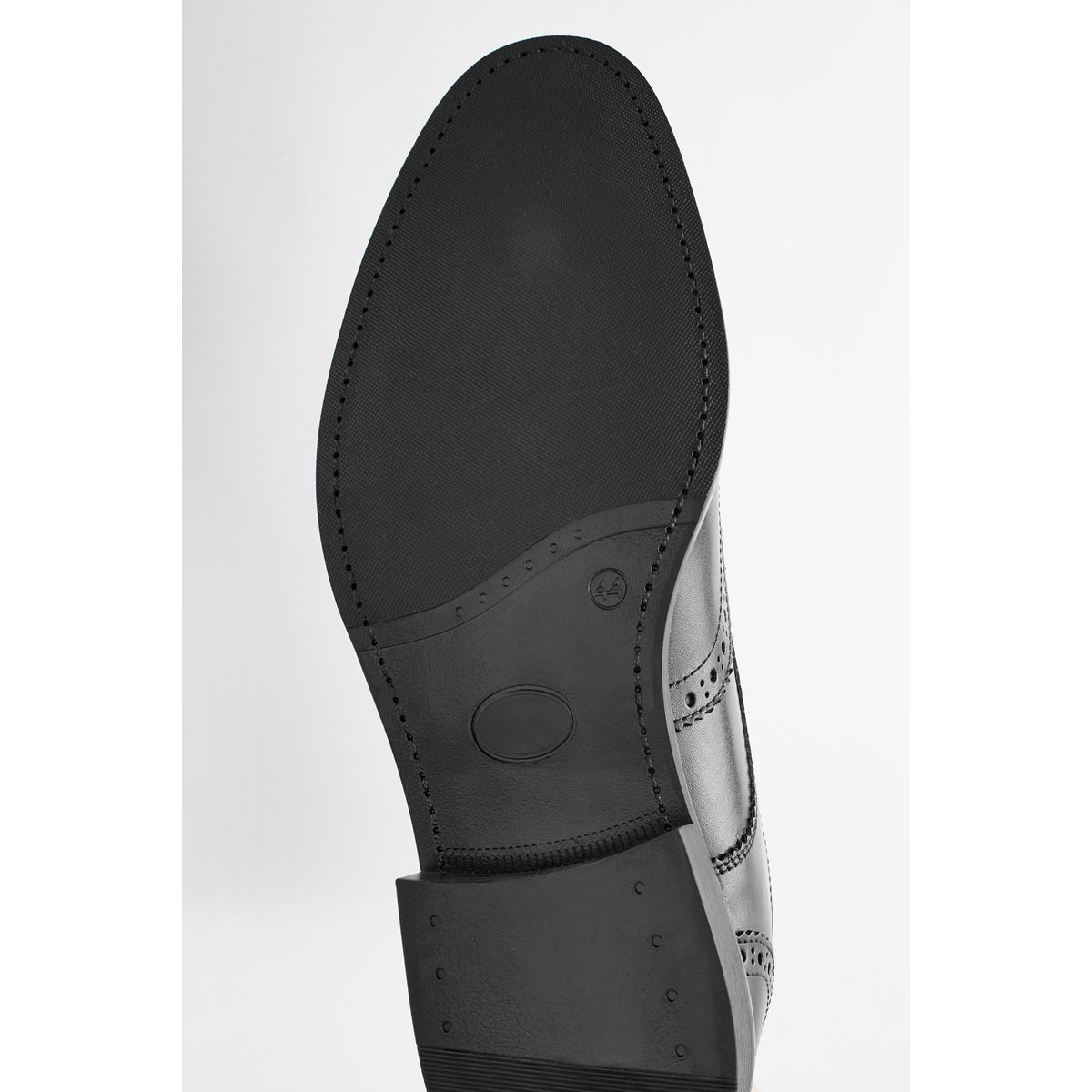 Chaussures richelieu en cuir noir, NEXT