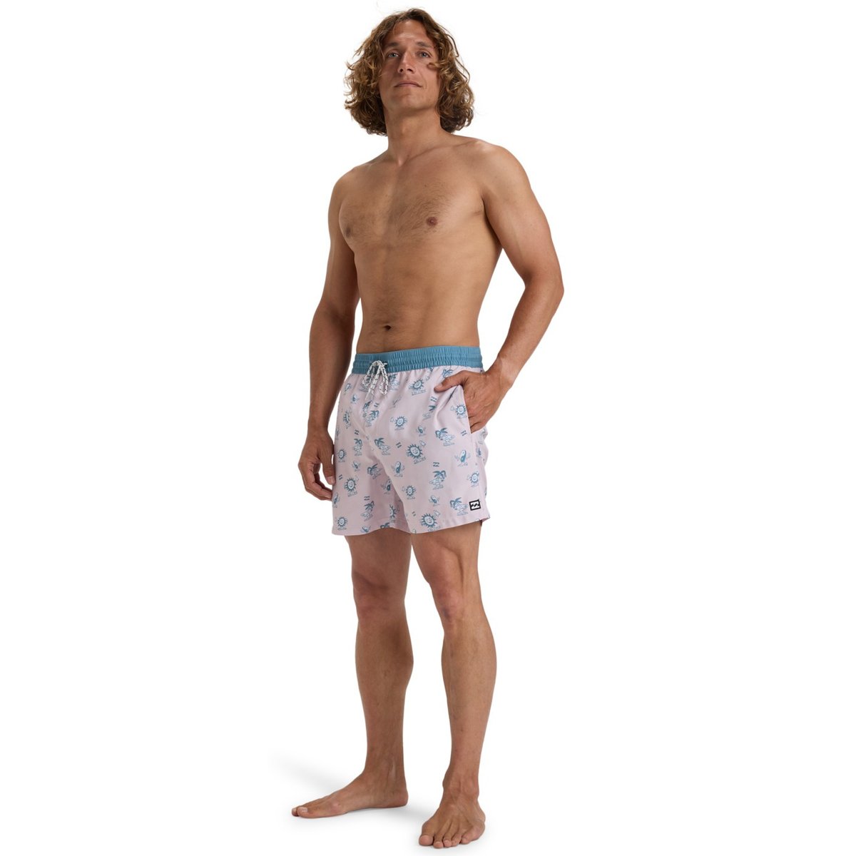 Short de bain VACAY 16" rose light pink, BILLABONG