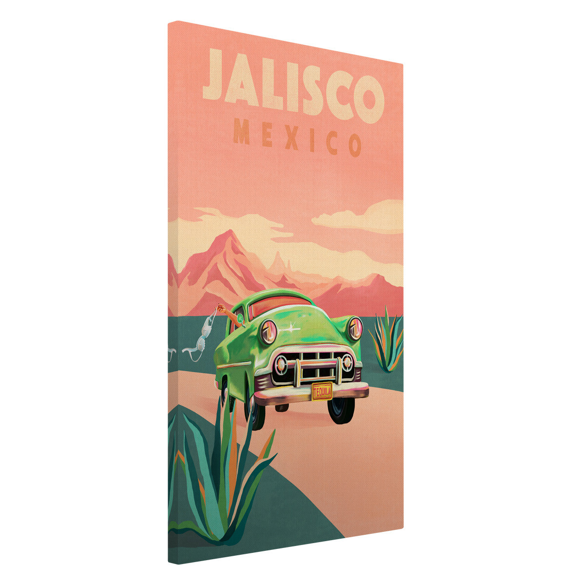 Tableau Sur Toile Jalisco Mexique ILLUSTRATION tableaux sur toile-rose, CEANOTHE