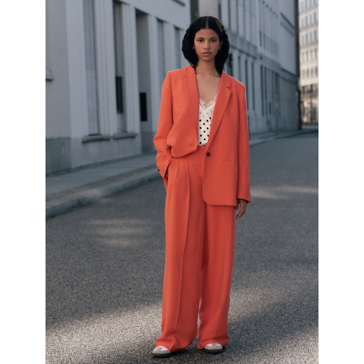 Pantalon large rouge, NEXT