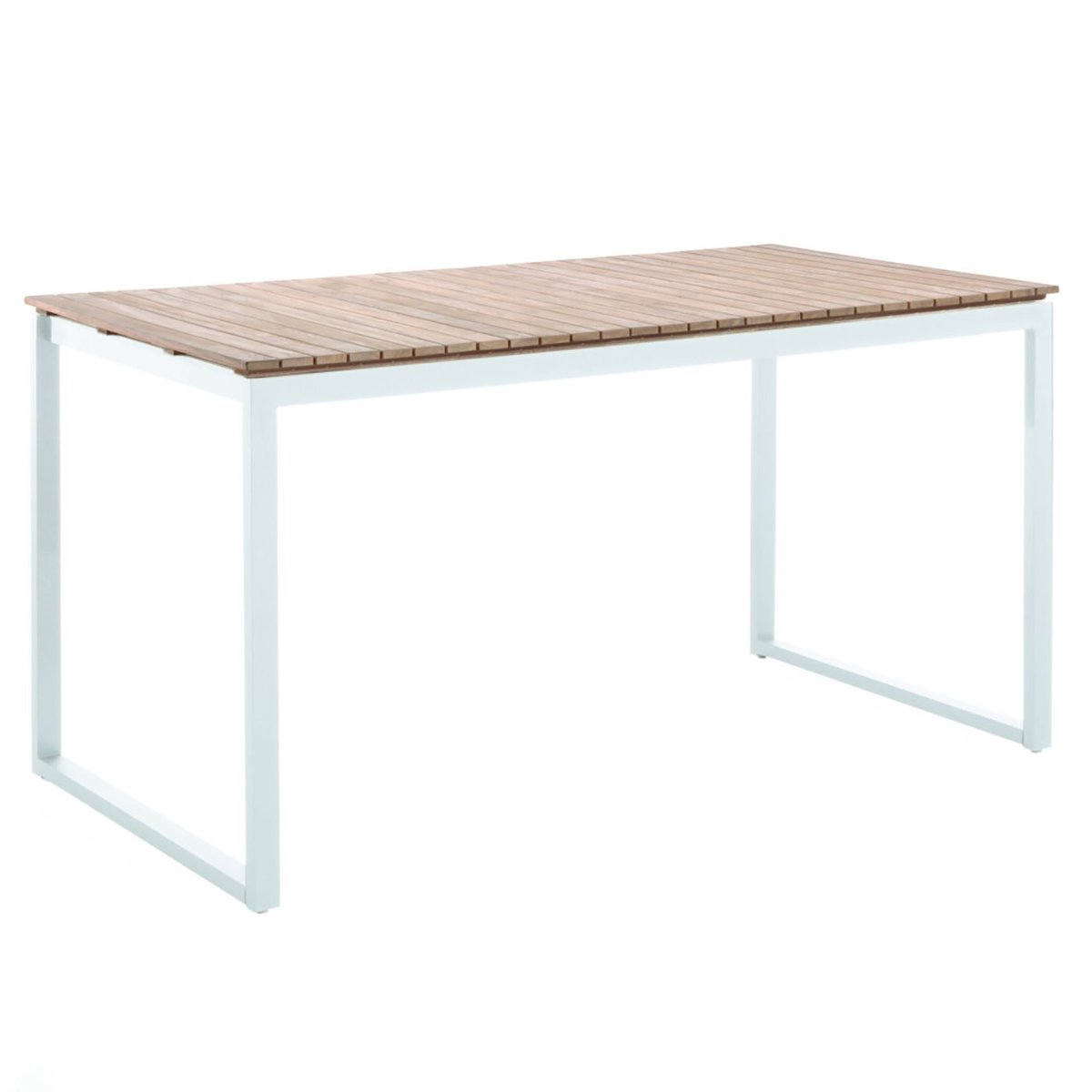 Ensemble de jardin table haute et 6 tabourets, PISA blanc, GESCOVA