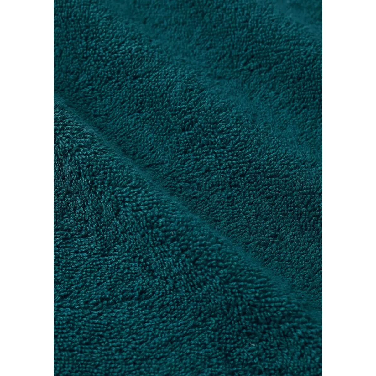 Serviette de toilette enfant coton pompons multicolores bleu de prusse, MANGO HOME