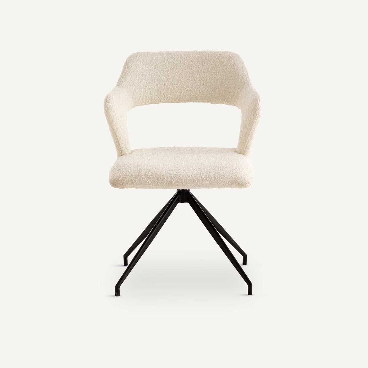 Sillón de mesa giratorio, de rizo, Asyar tiza, AM.PM