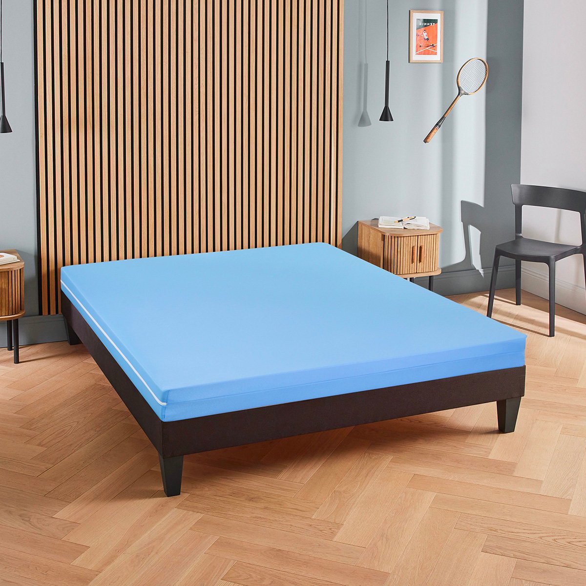 Matelas Mousse 15 cm COLLECTIVITÉS bleu, BELLECOUR