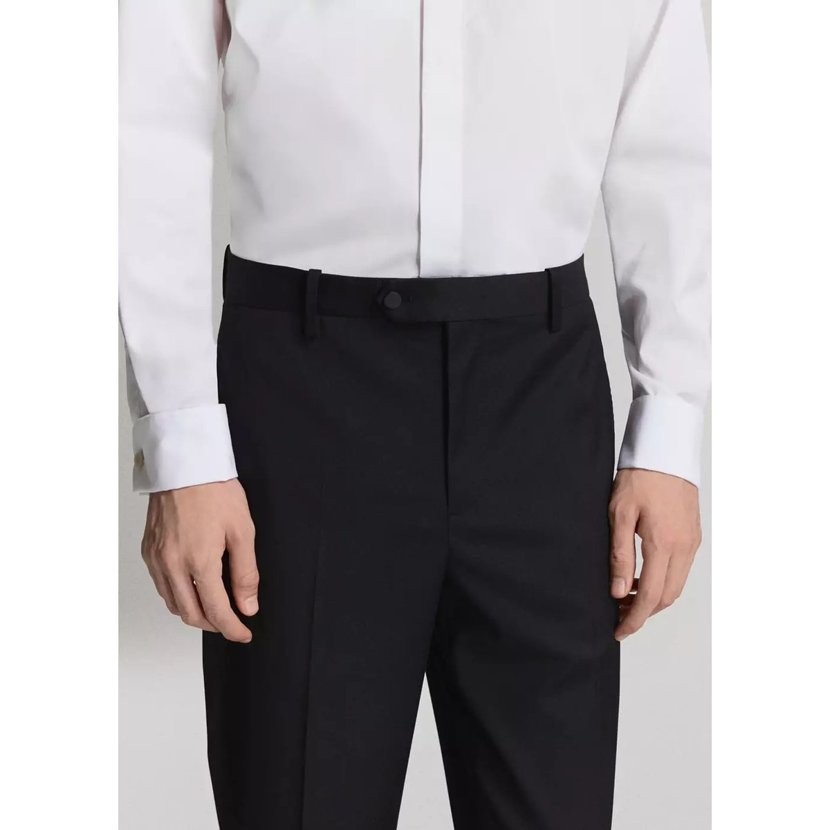 Pantalon costume smoking slim-fit noir, MANGO MAN