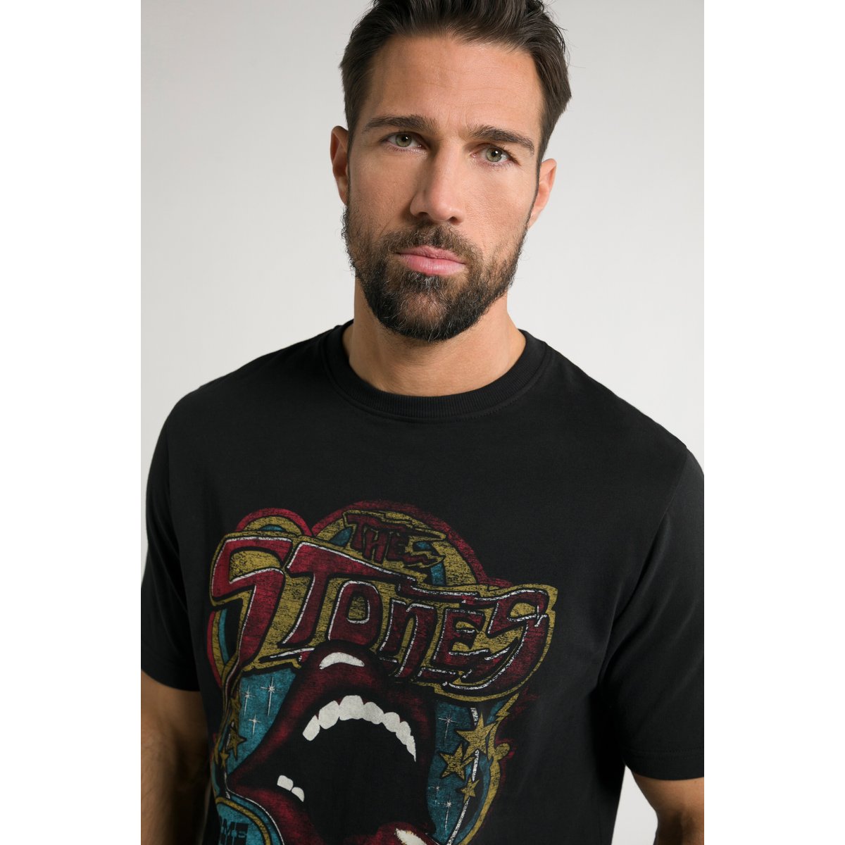 T-shirt, Collection Concert, Rolling Stones noir, JP1880