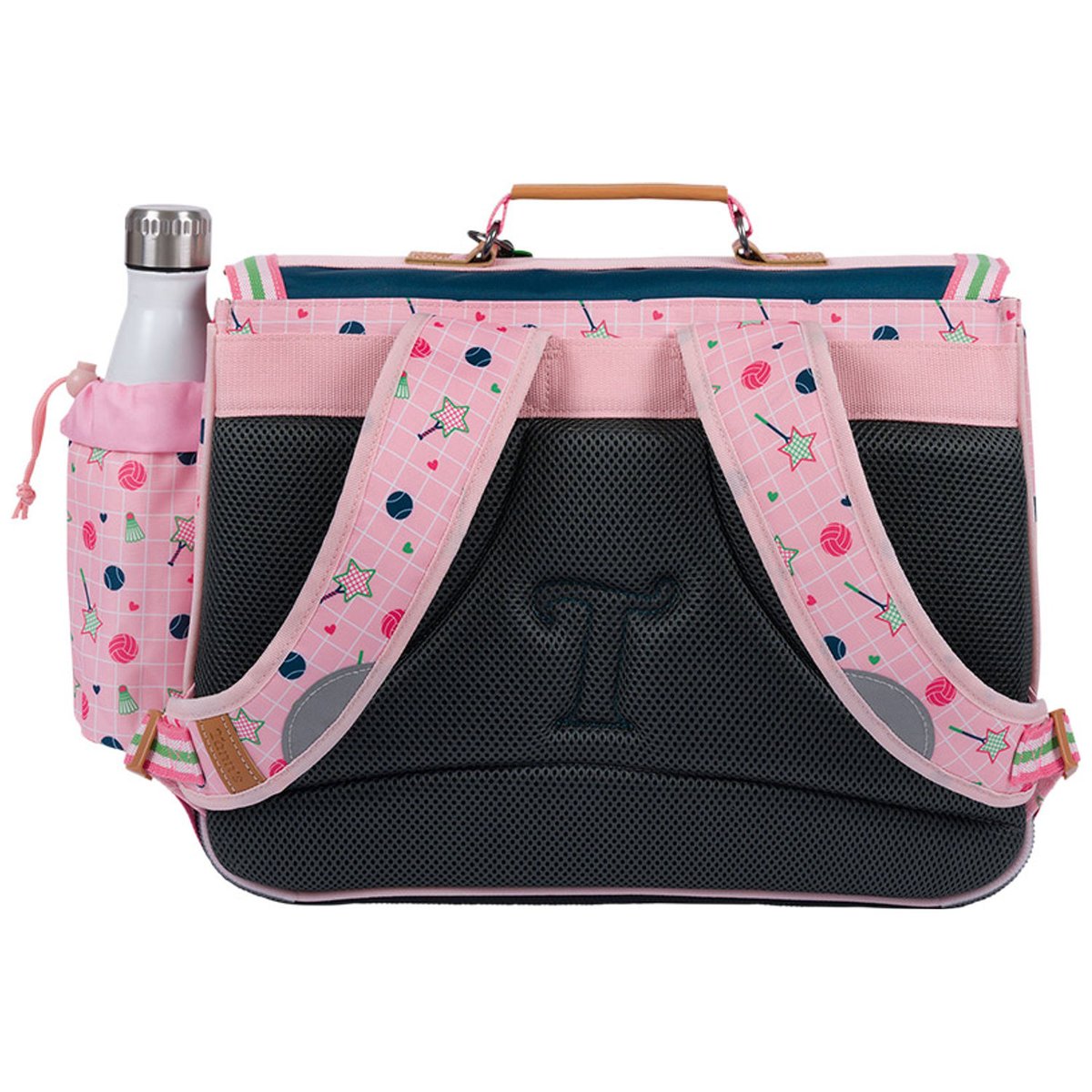 Cartable vert, rose, bleu, TANN'S