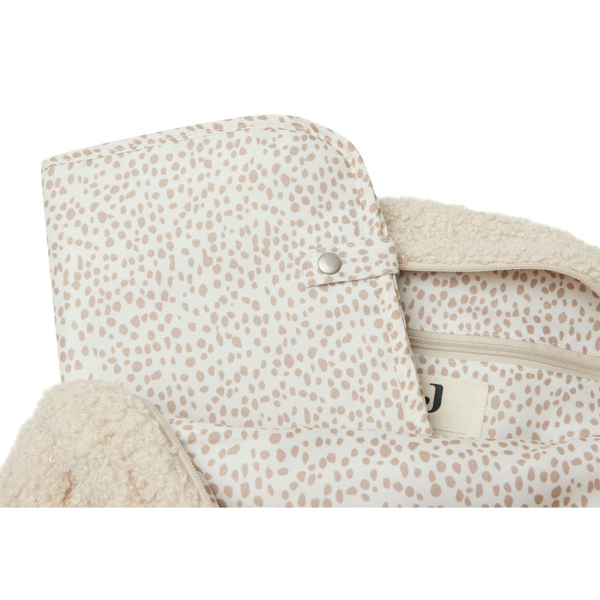 Sac à dos à langer Boucle ecru, JOLLEIN