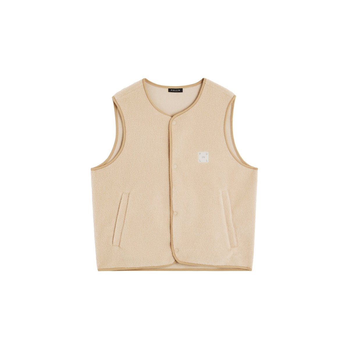 GILET SANS MANCHE ANTIC crème, PULLIN