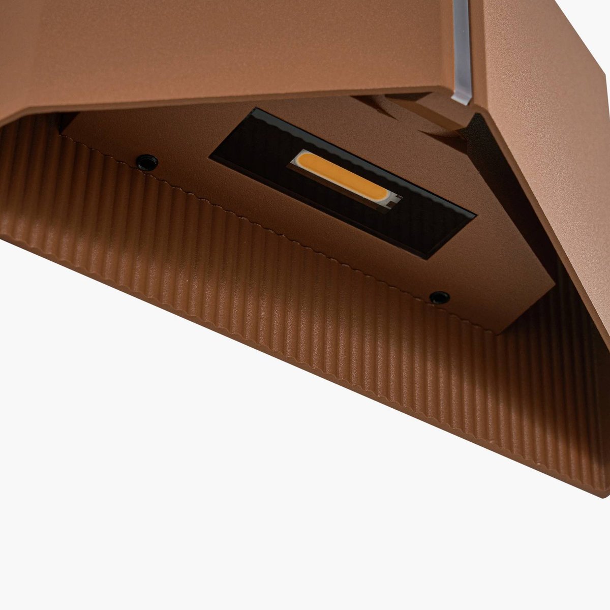 Applique extérieure en métal moderneLED marron, LINDBY