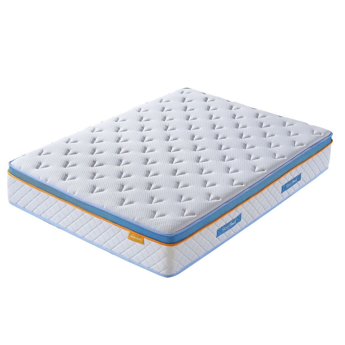 SleepSoul Heaven 2000 Pocket Hybrid Mattress white, SLEEPSOUL