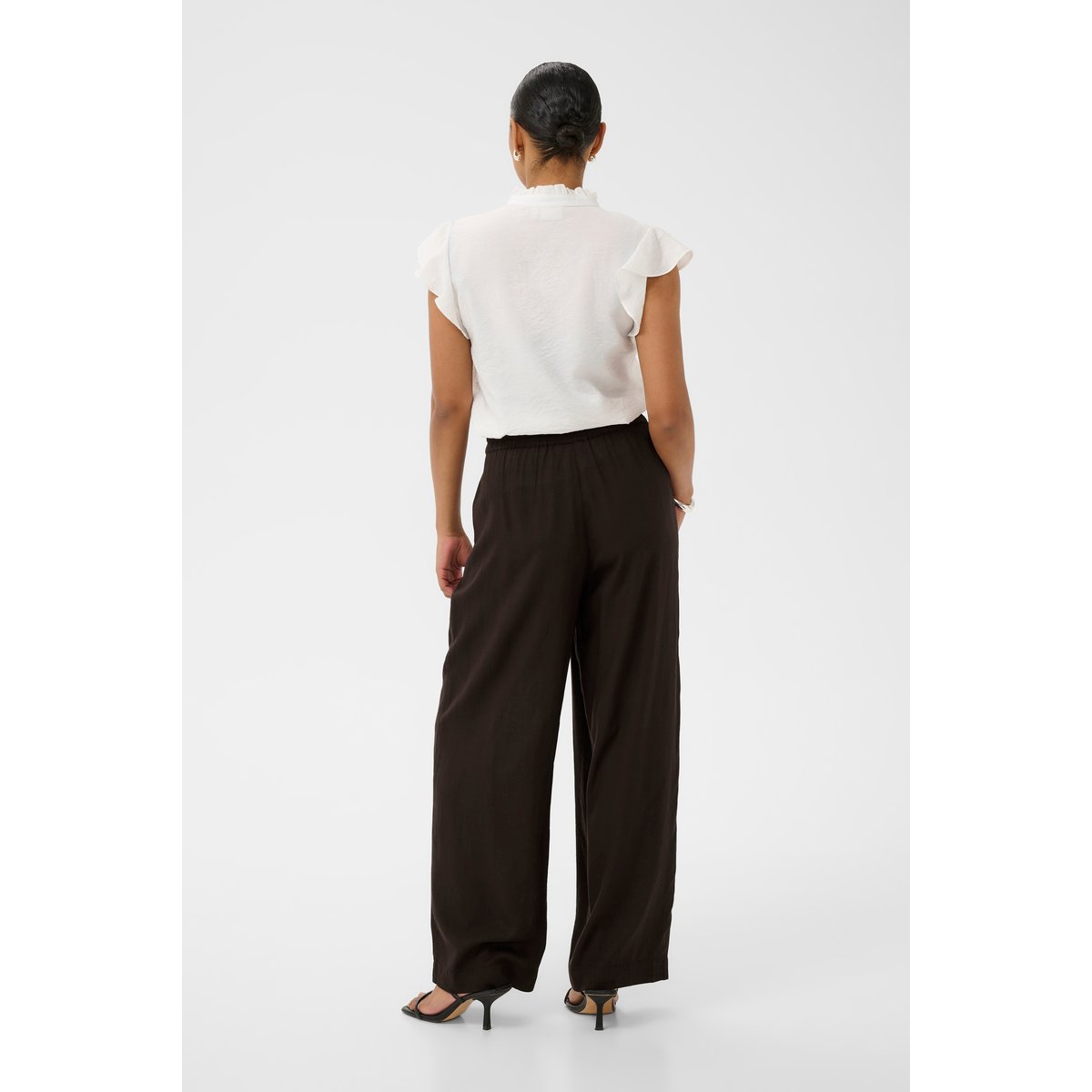 Pantalon casual marron black coffee, KAFFE