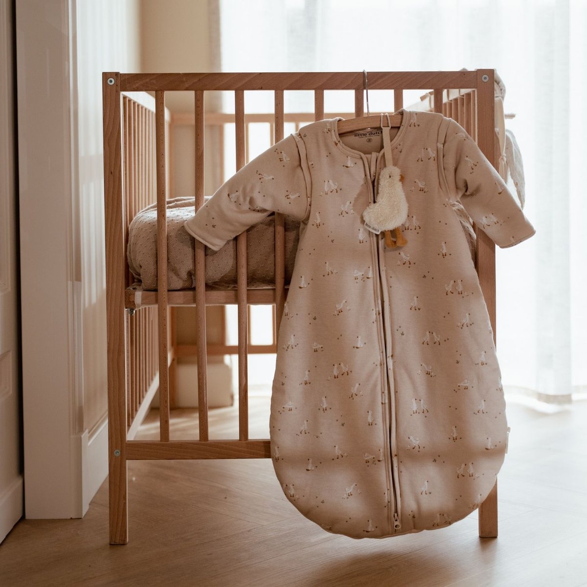 Gigoteuse hiver blanc, beige, LITTLE DUTCH