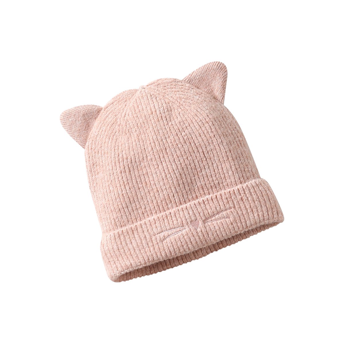 Ensemble bonnet, snood et mitaines beige poudré, VERTBAUDET