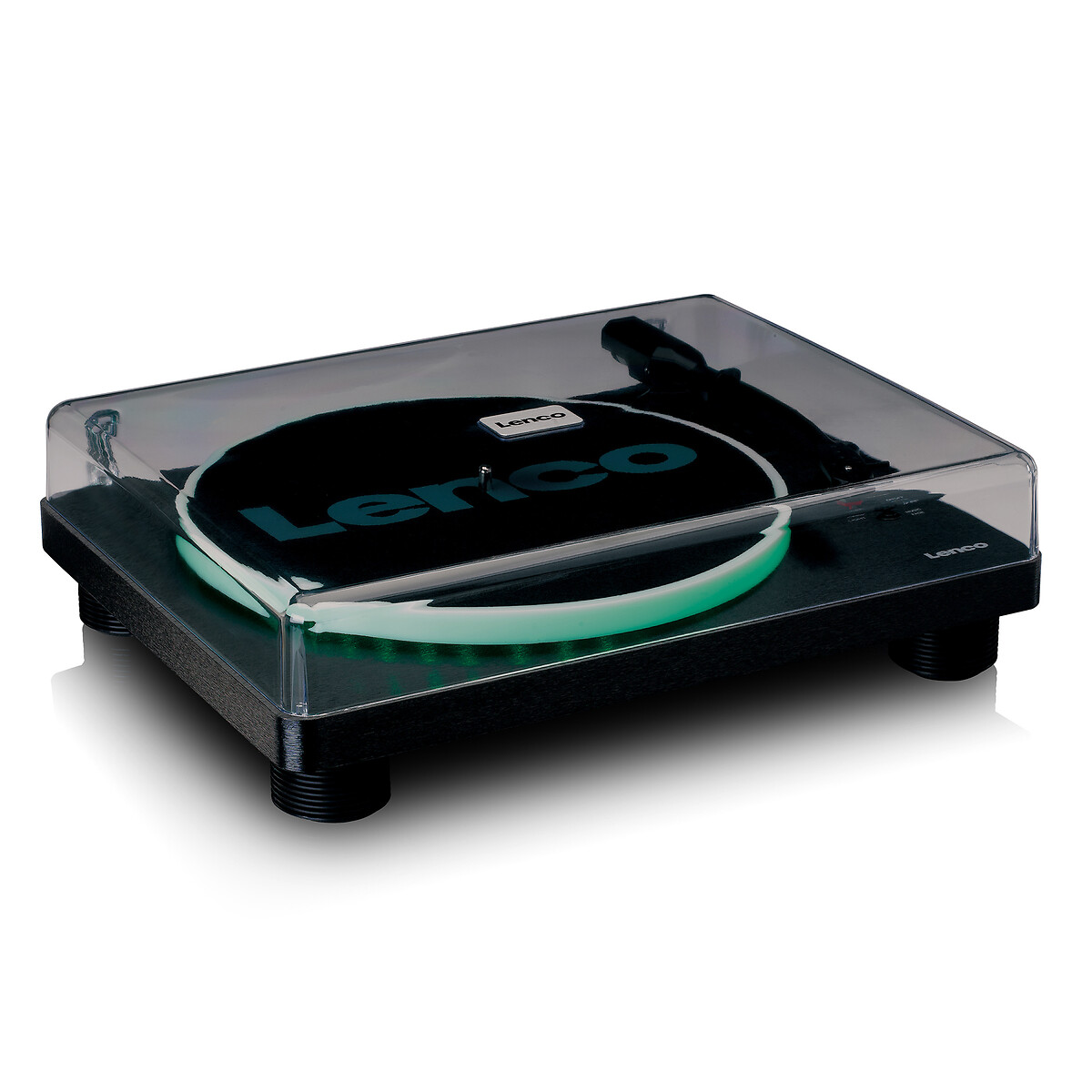 Gira-discos com efeito luminoso LS 50 Led, LENCO preto , LENCO