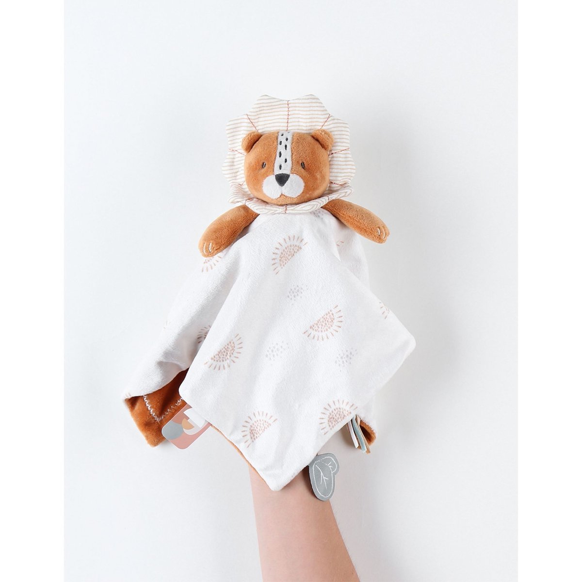 Doudou jour & nuit Babou, caramel/écru blanc, NOUKIE'S