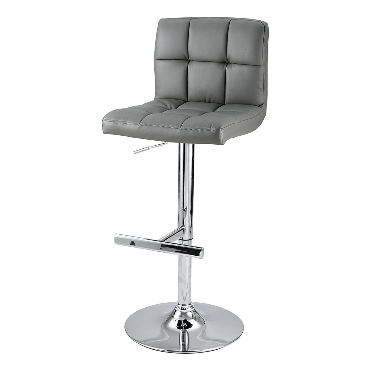 Chaise de bar grise gris clair, ZAGO