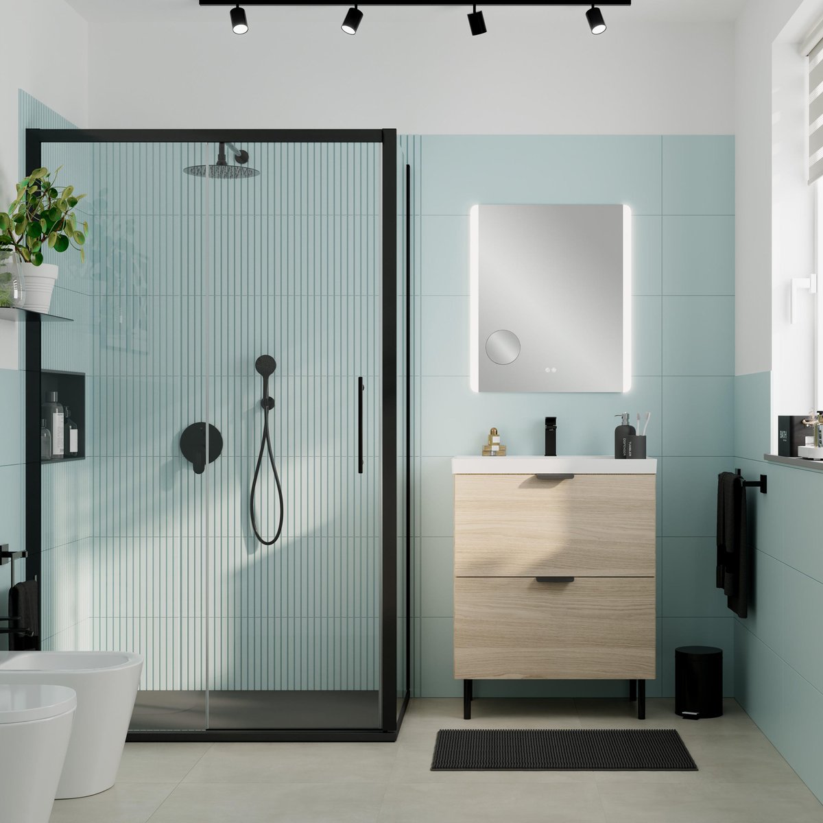 Miroir lumineux, EASY transparent, SENSEA