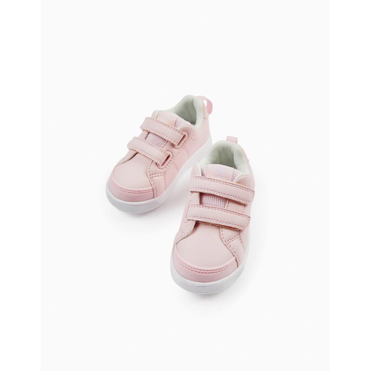 Baskets avec fermeture à scratch rose clair, ZIPPY