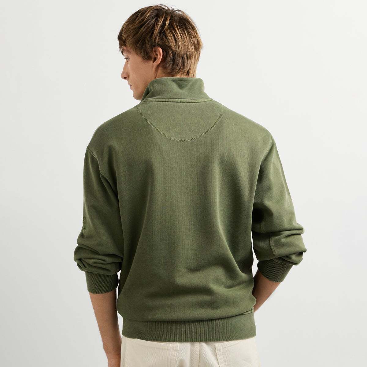 Sweat À Col Montant Coupe Casual vert marais, PEPE JEANS