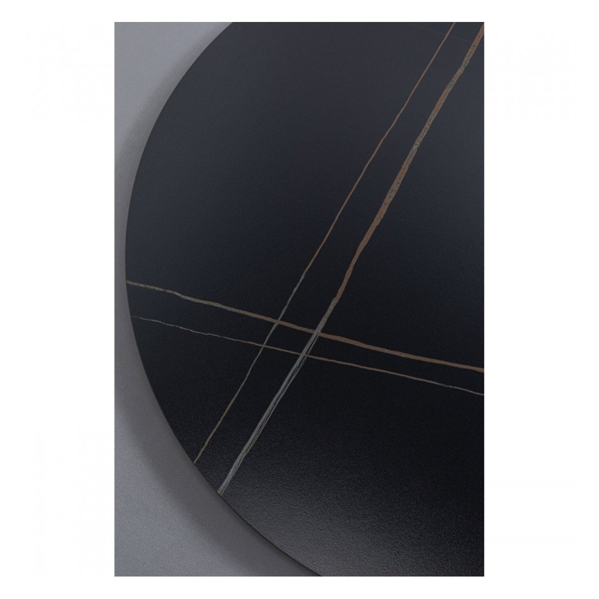 Plateau de table rond, INVITATION grès noir, KARE DESIGN