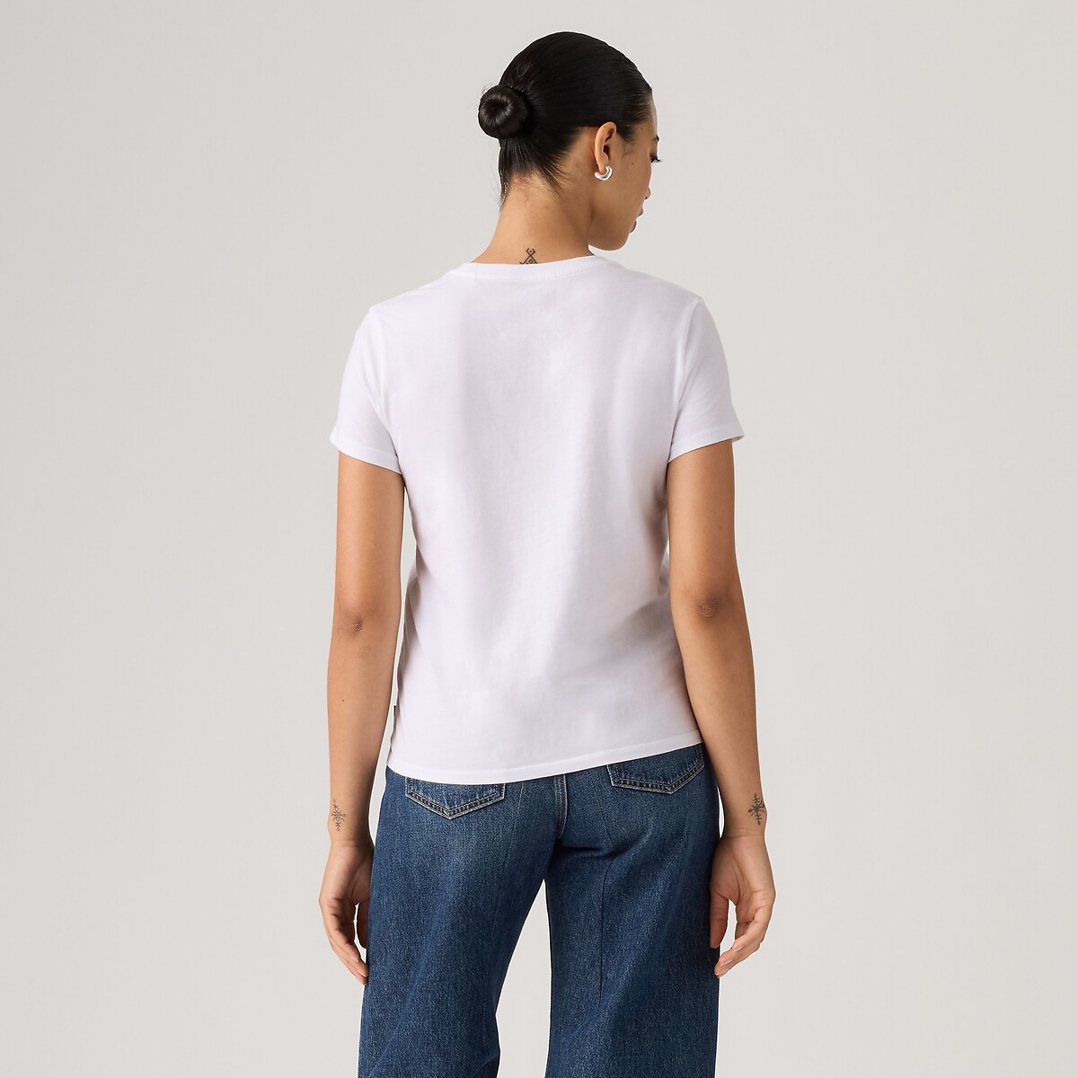 T-shirt maniche corte girocollo motivo davanti bianco, LEVI'S
