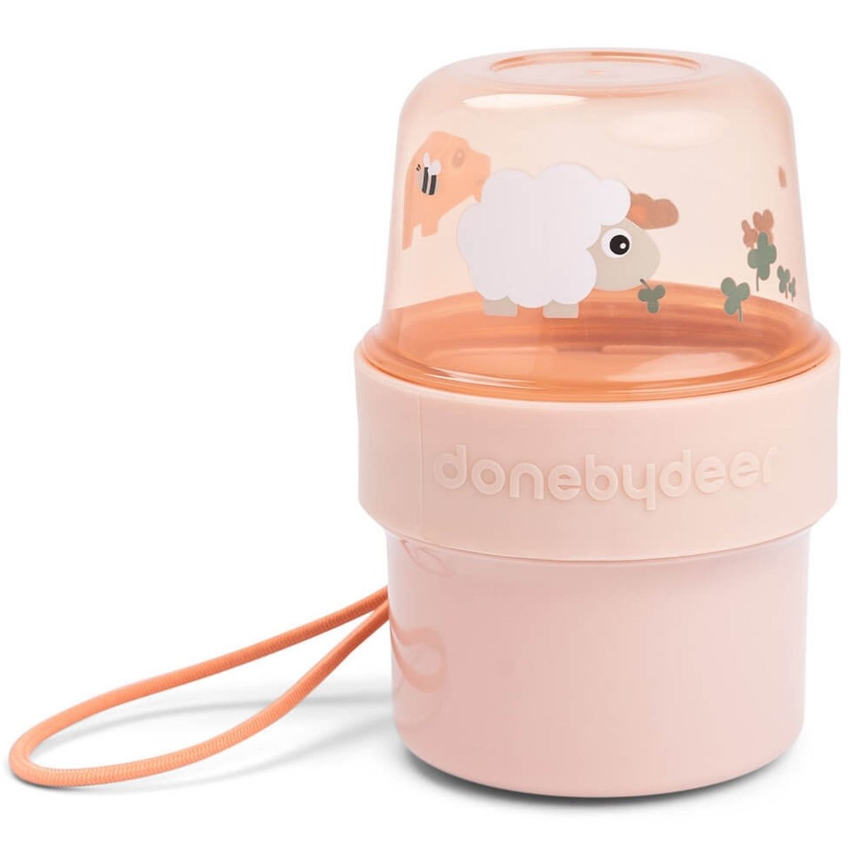 Boîte à goûter double petit Tiny farm rose, DONE BY DEER