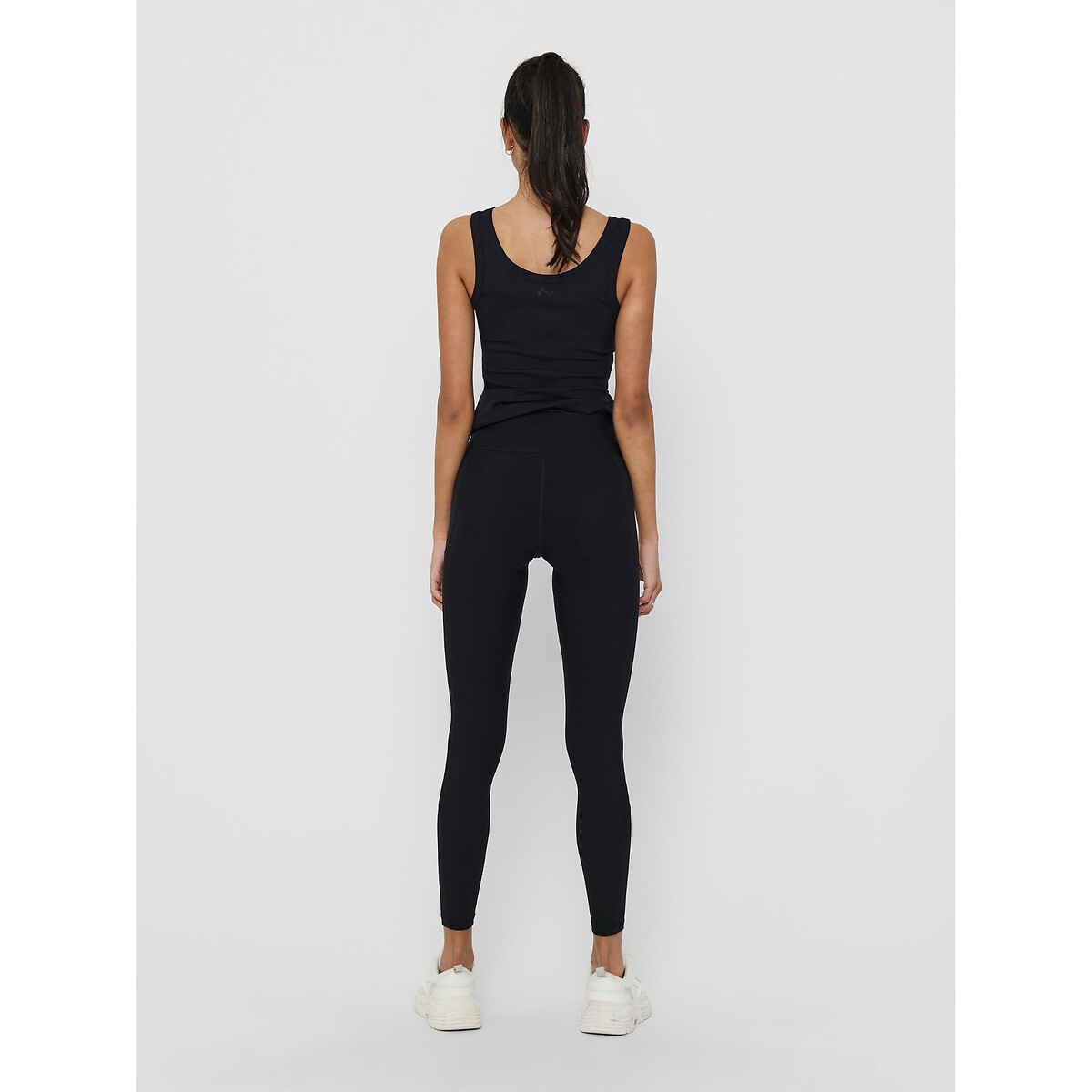 Leggings de desporto com cintura subida elástica preto , ONLY PLAY